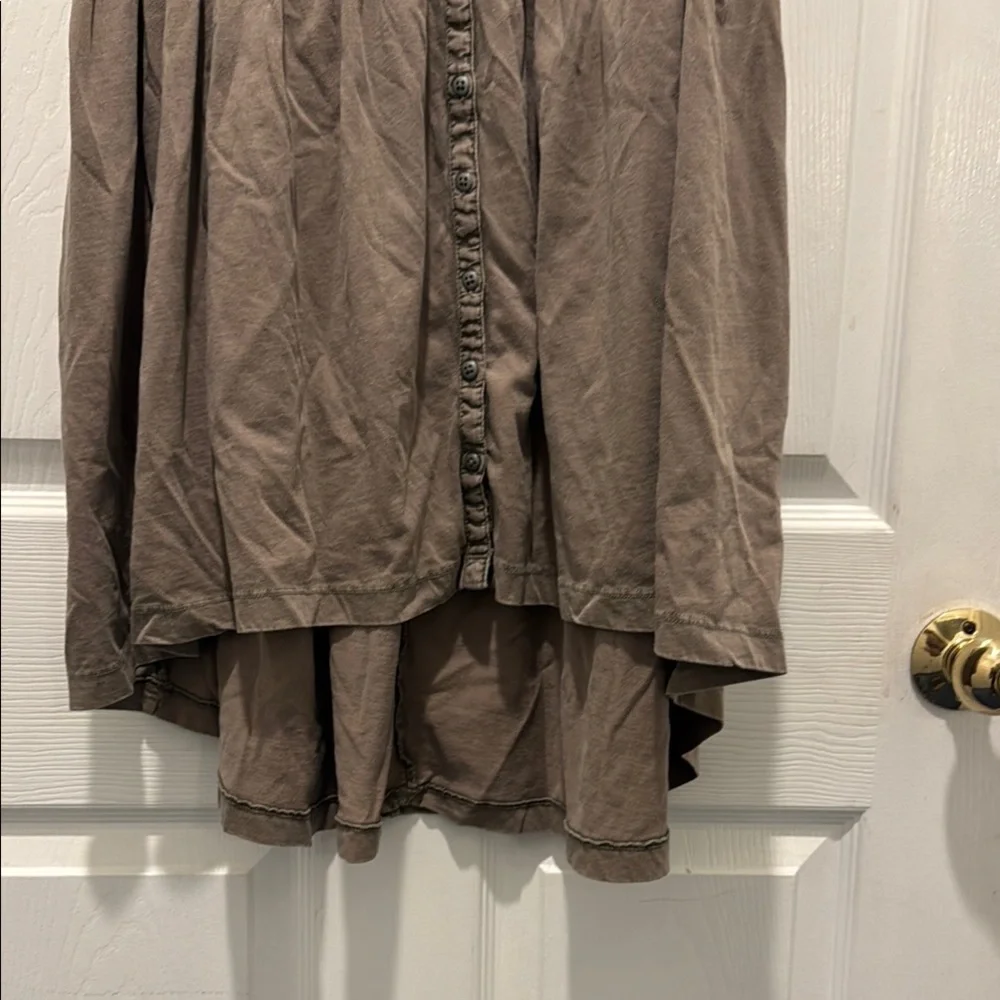 Free People Brown Sleeveless Tank Top‎ or mini with Asymmetrical Hem - Picture 5 of 12